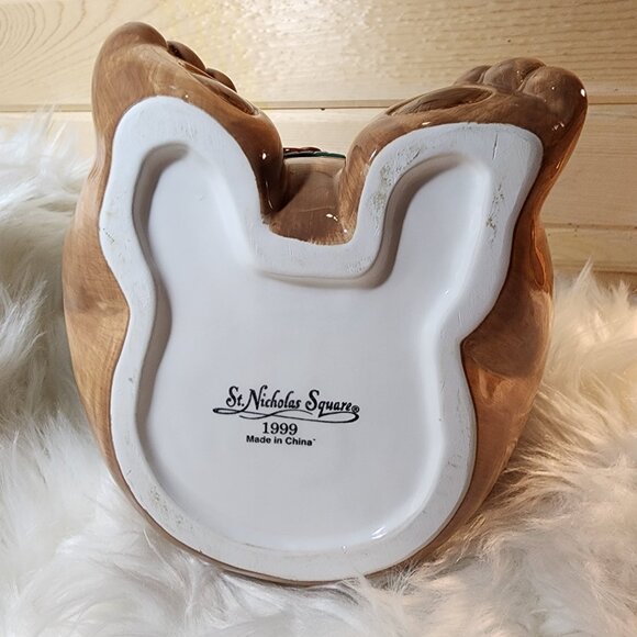 Vintage St. Nicholas Square Moose Cookie Jar 1999 - Picture 11 of 11
